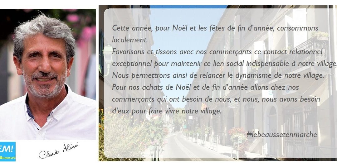En Marche vers …. La re dynamisation du commerce et des artisans locaux