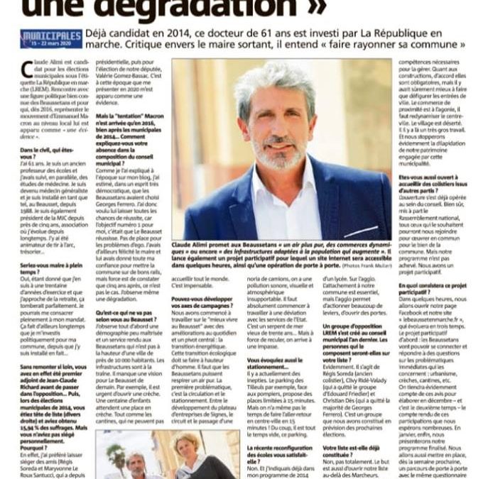 En Marche vers …. Les municipales de Mars 2020